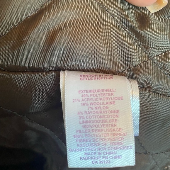 NORTHERN Reflections Jacket Wool Tweed Coat Brown Neutral Warm Button Up Large - Picture 8 of 15